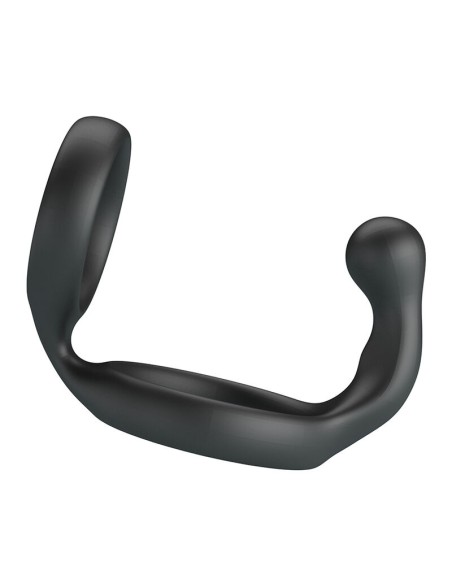 CRAZY BULL FLORIAN ANILLO DOBLE PARA PENE Y TESTACULOS SILICONA NEGRO
