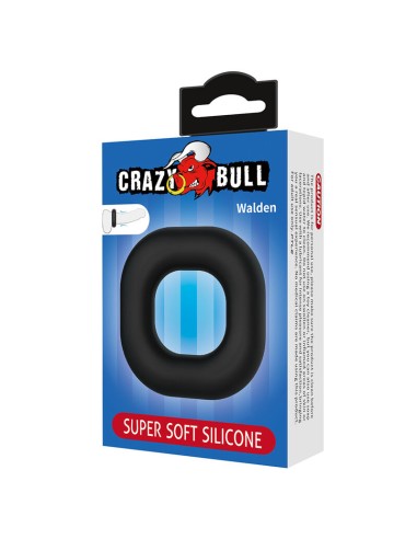 CRAZY BULL WALDEN ANILLO PARA PENE SUPER SOFT SILICONA NEGRO