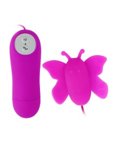 BAILE ESTIMULADOR DE CLATORIS MARIPOSA LOVE EGGS 12 VELOCIDADES LILA CONTROL REMOTO