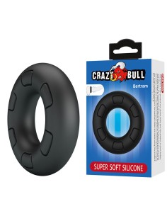 CRAZY BULL BERTRAM ANILLO PARA PENE SUPER SOFT SILICONA NEGRO 2