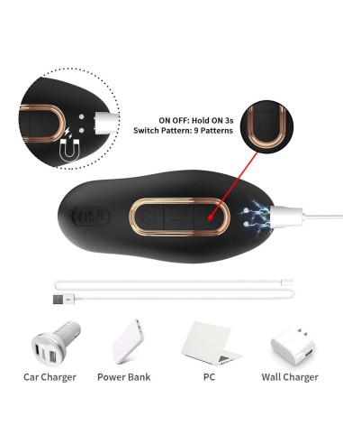 ARMONY VIBRADOR ANAL PRASTATA CONTROL REMOTO NEGRO