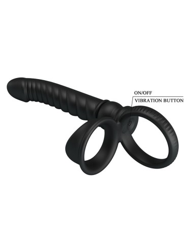 PRETTY LOVE MERRITT VIBRADOR ANAL CON ANILLO Y VIBRACIAN NEGRO