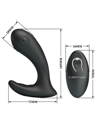 PRETTY LOVE MIRABELLE VIBRADOR PROSTATICO CON CONTROL REMOTO