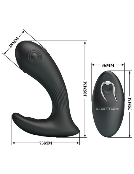 PRETTY LOVE MIRABELLE VIBRADOR PROSTATICO CON CONTROL REMOTO