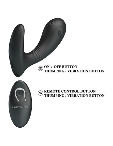 PRETTY LOVE MIRABELLE VIBRADOR PROSTATICO CON CONTROL REMOTO