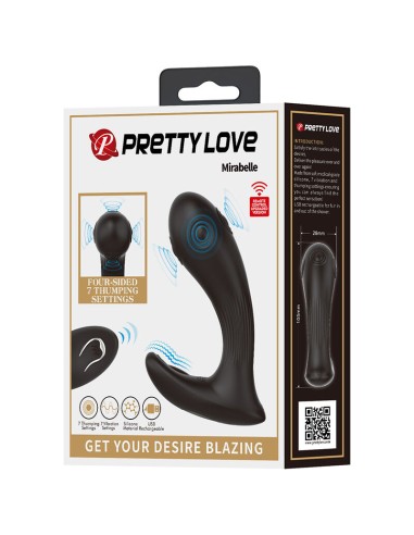 PRETTY LOVE MIRABELLE VIBRADOR PROSTATICO CON CONTROL REMOTO