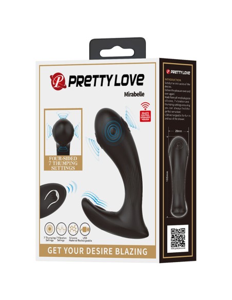 PRETTY LOVE MIRABELLE VIBRADOR PROSTATICO CON CONTROL REMOTO