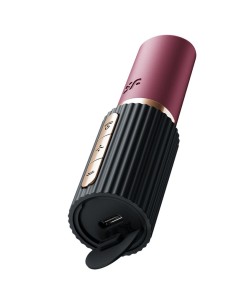 SATISFYER DEEP KISS ESTIMULADOR CLATORIS POR ONDAS GRANATE NEGRO