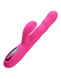 PRETTY LOVE WINTERS VIBRADOR RABBIT MULTIFUNCIAN CON PANTALLA LED ROSA