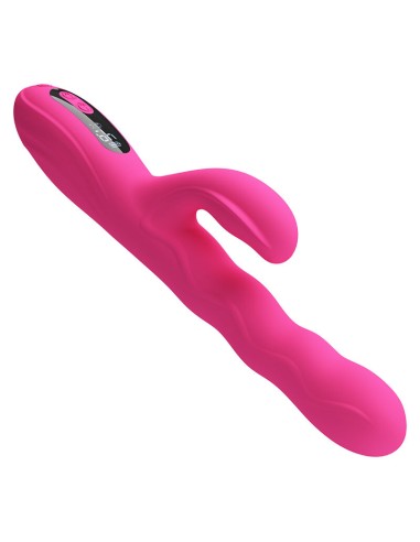 PRETTY LOVE WINTERS VIBRADOR RABBIT MULTIFUNCIAN CON PANTALLA LED ROSA