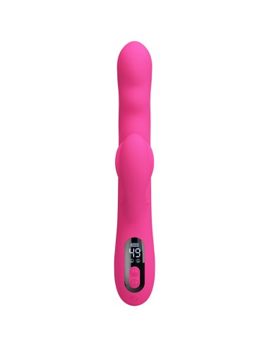 PRETTY LOVE WINTERS VIBRADOR RABBIT MULTIFUNCIAN CON PANTALLA LED ROSA