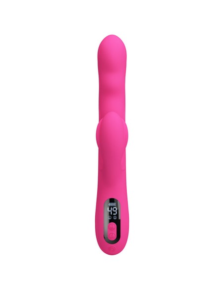 PRETTY LOVE WINTERS VIBRADOR RABBIT MULTIFUNCIAN CON PANTALLA LED ROSA
