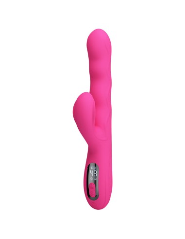 PRETTY LOVE WINTERS VIBRADOR RABBIT MULTIFUNCIAN CON PANTALLA LED ROSA