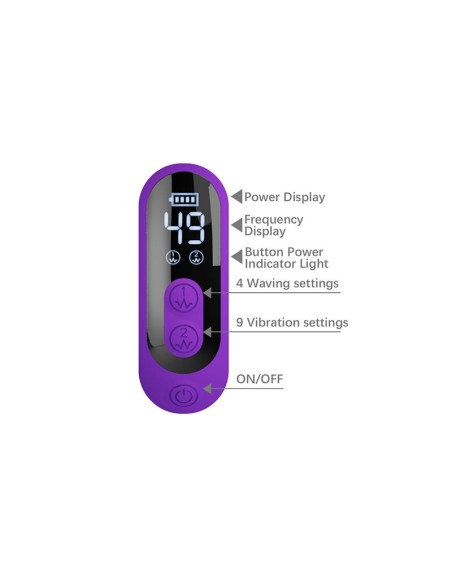 PRETTY LOVE SABIEN VIBRADOR RABBIT CON ESTIMULACIAN POR GOLPETEOS Y LED MORADO