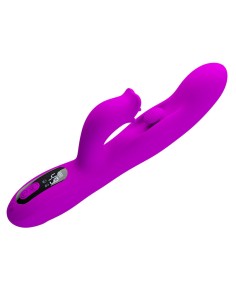 PRETTY LOVE YALANDA VIBRADOR RABBIT OSCILANTE CON PANTALLA LED MORADO 2