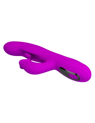 PRETTY LOVE YALANDA VIBRADOR RABBIT OSCILANTE CON PANTALLA LED MORADO