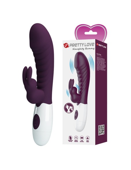 PRETTY LOVE NAUGHTY BUNNY VIBRADOR RABBIT 30 FUNCIONES MORADO