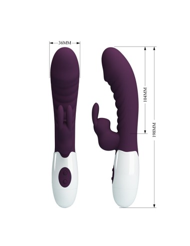 PRETTY LOVE NAUGHTY BUNNY VIBRADOR RABBIT 30 FUNCIONES MORADO