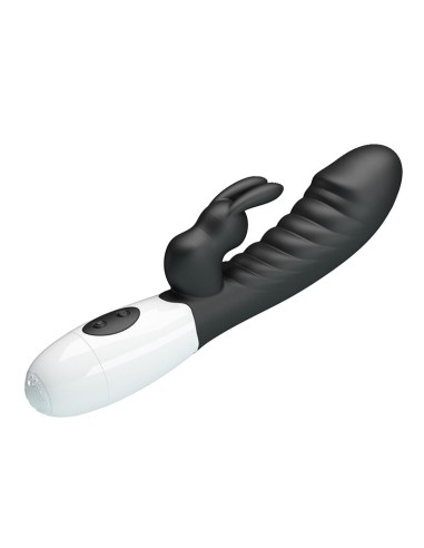 PRETTY LOVE NAUGHTY BUNNY VIBRADOR RABBIT 30 FUNCIONES NEGRO