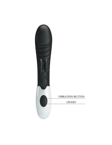 PRETTY LOVE NAUGHTY BUNNY VIBRADOR RABBIT 30 FUNCIONES NEGRO