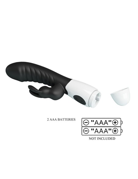 PRETTY LOVE NAUGHTY BUNNY VIBRADOR RABBIT 30 FUNCIONES NEGRO