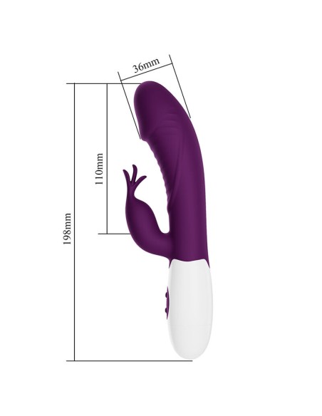 PRETTY LOVE ROGUE MUSE VIBRADOR RABBIT 30 FUNCIONES MORADO