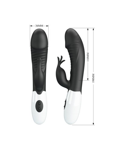 PRETTY LOVE RASMUSSEN VIBRADOR RABBIT 30 FUNCIONES NEGRO