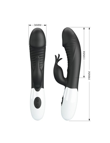 PRETTY LOVE RASMUSSEN VIBRADOR RABBIT 30 FUNCIONES NEGRO