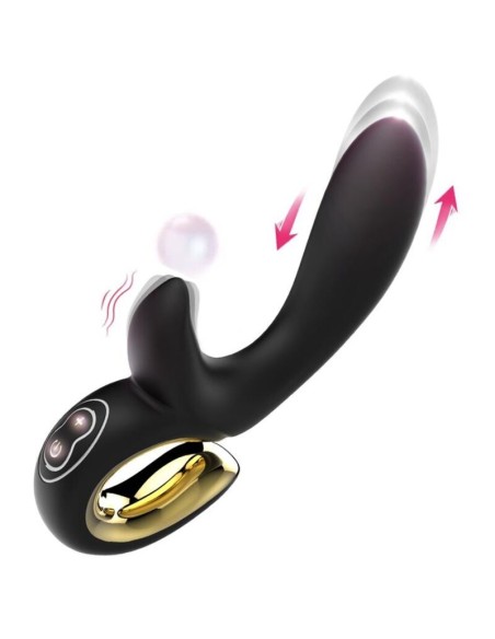 NALONE LULU VIBRADOR RABBIT CON EMPUJE NEGRO