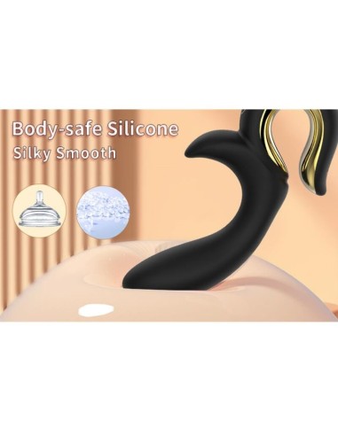 NALONE LULU VIBRADOR RABBIT CON EMPUJE NEGRO