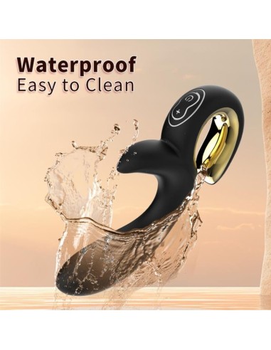 NALONE LULU VIBRADOR RABBIT CON EMPUJE NEGRO