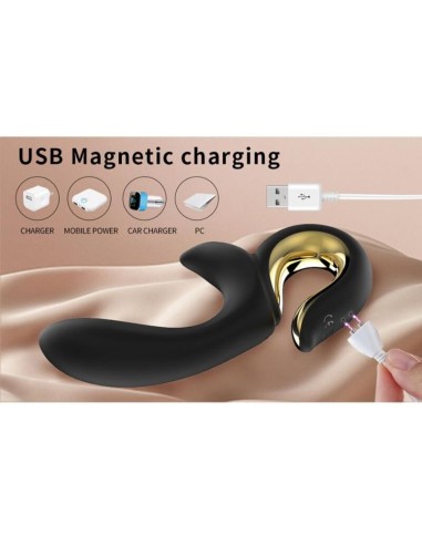 NALONE LULU VIBRADOR RABBIT CON EMPUJE NEGRO