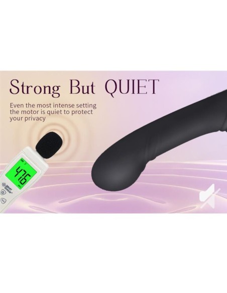NALONE ALLOW VIBRADOR DOBLE CON ROTACIAN Y EMPUJE NEGRO