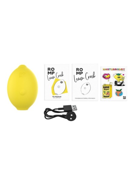ROMP LEMON CRUSH ESTIMULADOR DE CLATORIS POR ONDAS DE PRESIAN AMARILLO