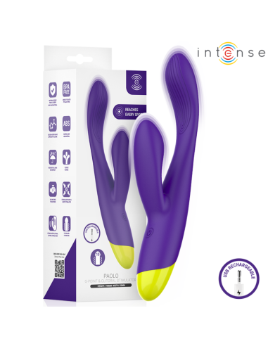 INTENSE PAOLO ESTIMULADOR RABBIT RECARGABLE PARA PUNTO G Y CLATORIS