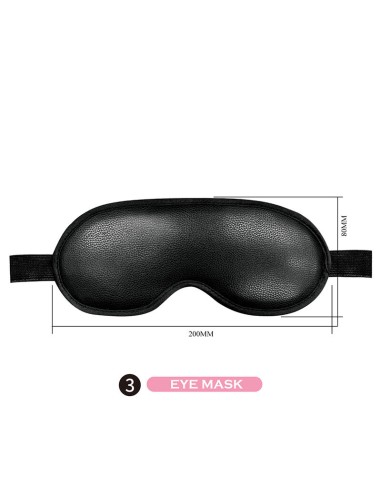 PRETTY LOVE KIT BDSM 8 PIEZAS NEGRO