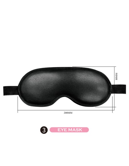 PRETTY LOVE KIT BDSM 8 PIEZAS NEGRO
