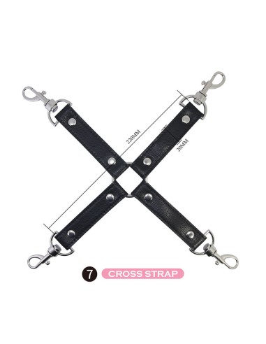PRETTY LOVE KIT BDSM 8 PIEZAS NEGRO