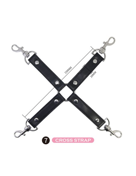 PRETTY LOVE KIT BDSM 8 PIEZAS NEGRO
