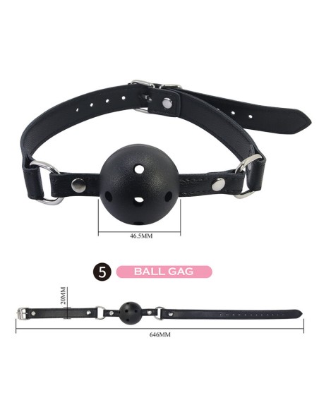 PRETTY LOVE KIT BDSM 8 PIEZAS NEGRO