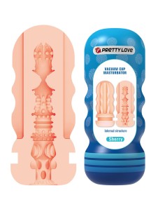 PRETTY LOVE SHERRY MASTURBADOR VAGINA CON VENTOSA Y TEXTURAS INTERNAS