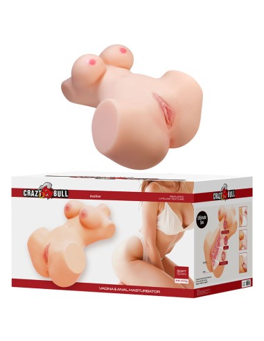 CRAZY BULL ANNIE MASTURBADOR VAGINAL Y ANAL CON PECHOS XXL