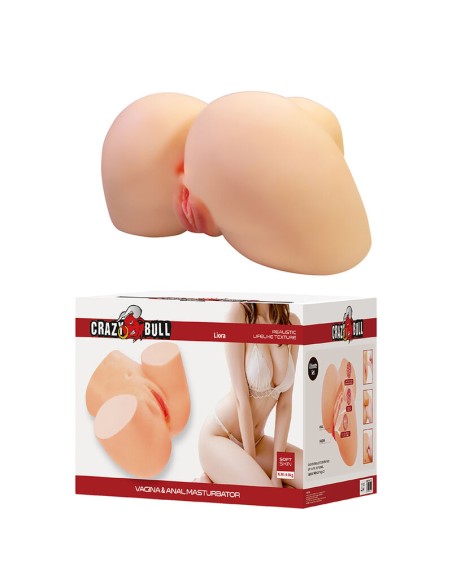 CRAZY BULL LIORA MASTURBADOR VAGINAL Y ANAL DOBLE XXL