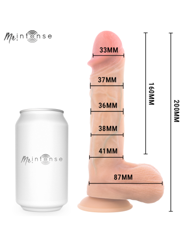 MR INTENSE LOGAN DILDO VIBRADOR SILICONA CON EFECTO CALOR Y CONTROL REMOTO 20 CM A 41 CM