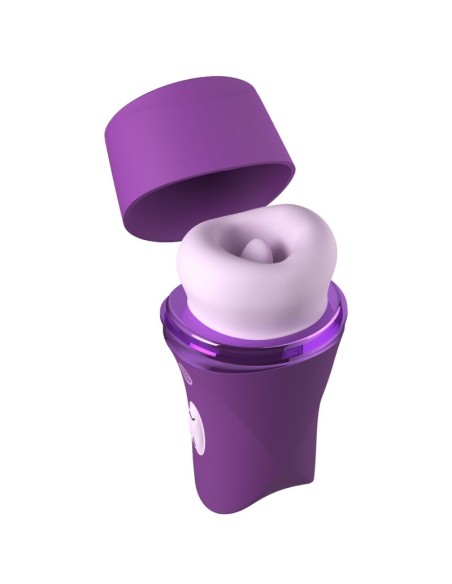FANTASY FOR HER LUSH KISS PLUSH PURPLE ESTIMULADOR CLITORAL DE SUCCIAN Y LAMIDO