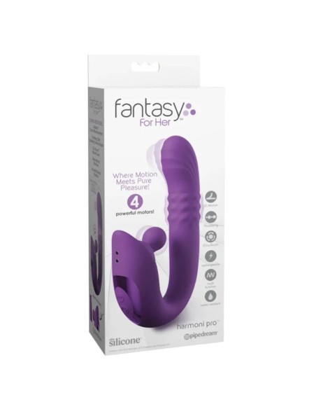 FANTASY FOR HER HARMONI PRO PURPLE VIBRADOR RABBIT PARA PUNTO G Y CLATORIS