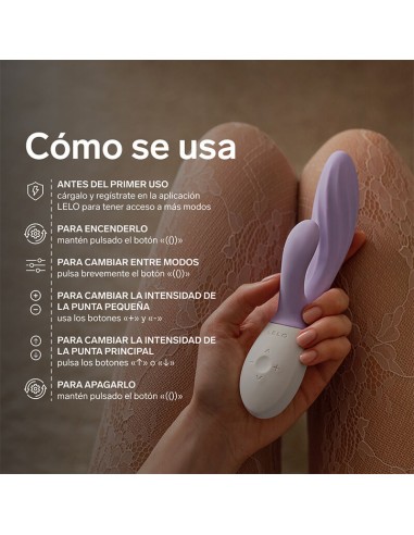 LELO INA TWIST VIBRADOR RABBIT PUNTO G Y CLATORIS LAVANDA