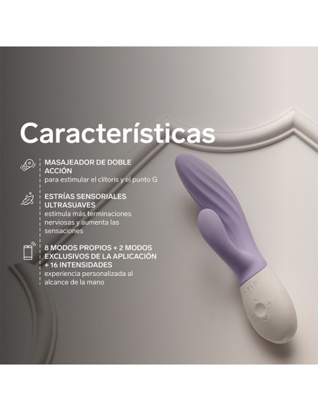 LELO INA TWIST VIBRADOR RABBIT PUNTO G Y CLATORIS LAVANDA