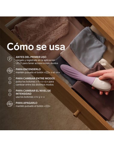 LELO MONA TWIST VIBRADOR PARA PUNTO G RECARGABLE APP CONTROL LAVANDA