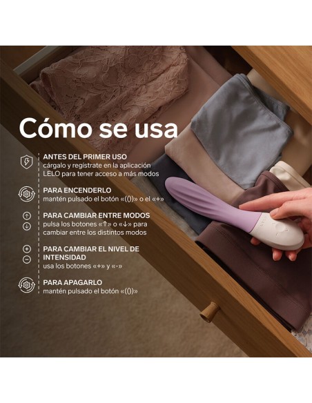 LELO MONA TWIST VIBRADOR PARA PUNTO G RECARGABLE APP CONTROL LAVANDA